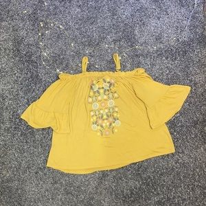 Cold Shouldered Blouse